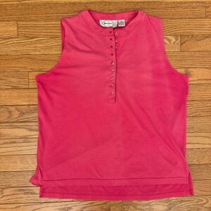 Pink Sleeveless Tank Top